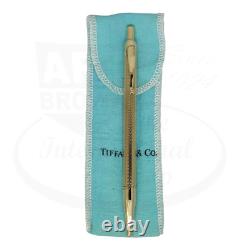 Preowned Tiffany & Co 14K Gold Barley Grain Ballpoint Pen