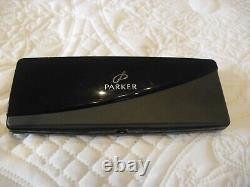 RARE (1990's) PARKER SONNET CASCADE GOLD TRIM SILVER PLATED BALLPOINT UNUSED