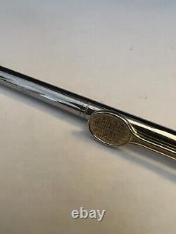 RARE Tiffany & Co. Gold Silver tone Tennis Racket Purse Ballpoint Pen