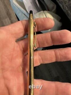 RARE Vintage 1980s Apple Computer Rainbow Logo 10k Gold Filled Cross Pen In Case