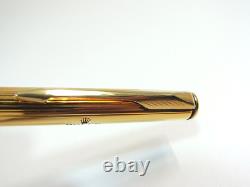 ROLEX Ballpoint Pen & Brown Leather Case by Parker Insignia Made In France Mint