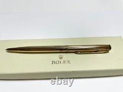ROLEX Original Novelty Gold Twist Ballpoint Pen Watch Owner Limited