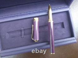 RRP £500 Chopard Imperiale Collection Ballpoint Pen Rose Gold Trim Chalcedony