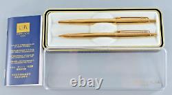 Rare Caran D'ache Geneve Madison Gold Plated Pen & Pencil Set