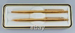 Rare Caran D'ache Geneve Madison Gold Plated Pen & Pencil Set