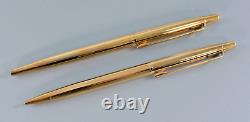 Rare Caran D'ache Geneve Madison Gold Plated Pen & Pencil Set