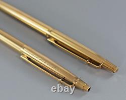 Rare Caran D'ache Geneve Madison Gold Plated Pen & Pencil Set