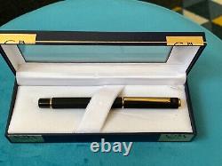 Rare Caran d'Ache Matt Black GT Rollerball Pen Swiss Made Boxed