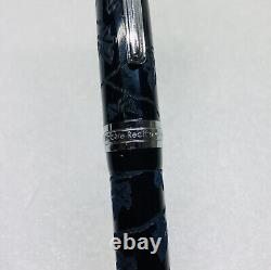 Rare Modele Recife Depose Ballpoint Pen Celluloid Engraved Maple Leaves Art 16