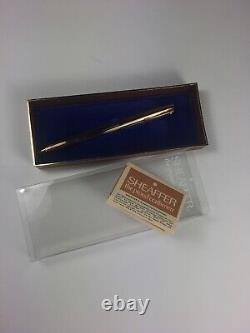 Rare Vintage Sheaffer Gold Reminder ball point pen Near Mint USA 1970's With Box