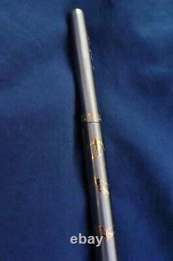 Rare Vintage elysee Ski Sports 24 Karat Gold Inlay Ballpoint Pen