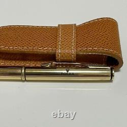 Rolex Ballpoint Pen & Leather Case Gold Metal Novelty Promotion item Unused
