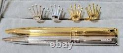 Rolex Ballpoint Pen and Cufflinks Set of 2 Silver Gold Novelty Without Box New