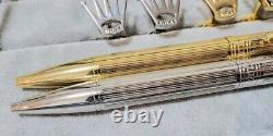 Rolex Ballpoint Pen and Cufflinks Set of 2 Silver Gold Novelty Without Box New