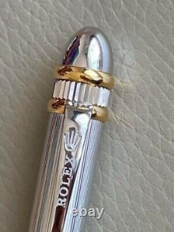 Rolex Crown Logo Limited Edition Sterling Gold Ballpoint Pen Vintage F/S JAPAN