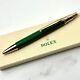 Rolex Emerald Executive Gold Hex Ballpoint Pen Ad Vip Gift