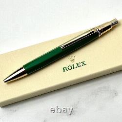 Rolex Emerald Executive Gold Hex Ballpoint Pen AD VIP Gift