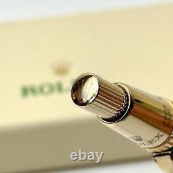 Rolex Emerald Executive Gold Hex Ballpoint Pen AD VIP Gift