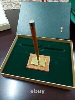 Rolex ballpoint vintage pen w office stand inkwell, New with original box