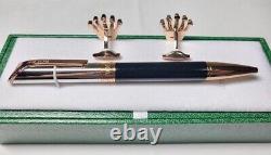 Rolex novelty ballpoint pen and cufflinks set WithBox F/S JAPAN
