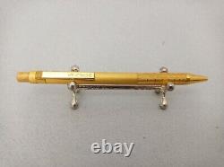 STAEDTLER Micromatic 777 75 Ballpoint Pen 24k Gold Plated Vintage Very Rare