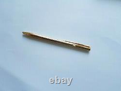 ST Dupont Gold Plated Ballpoint Pen. Lined style. Excellent condition