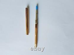 ST Dupont Gold Plated Ballpoint Pen. Lined style. Excellent condition