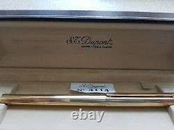ST Dupont Gold Plated Roller Ball Pen. Lined style. Excellent condition