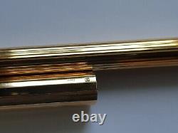 ST Dupont Gold Plated Roller Ball Pen. Lined style. Excellent condition