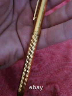 ST Dupont Vintage Ballpoint Pen, Gold Vermeil, no case needs cartridge