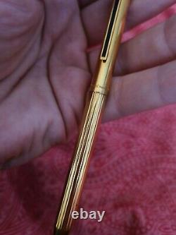 ST Dupont Vintage Ballpoint Pen, Gold Vermeil, no case needs cartridge