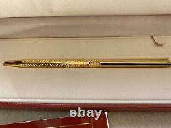 ST. Dupont Vintage Gold slim Ballpoint Pen New
