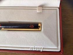 S. T. DuPont ballpoint pen gold leaf / lacquered new unused itemfrom Japan