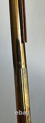 S. T. Dupont Classic De Paris Ballpoint 925 Silver Gold Plated Vermeil