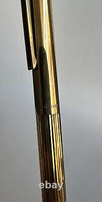 S. T. Dupont Classic De Paris Ballpoint 925 Silver Gold Plated Vermeil