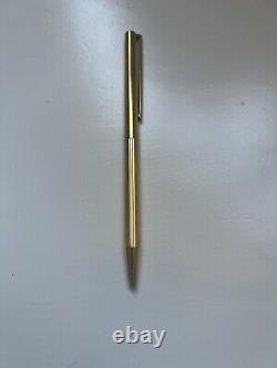 S. T. Dupont Classic De Paris Ballpoint 925 Silver Gold Plated Vermeil