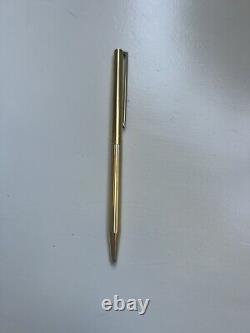 S. T. Dupont Classic De Paris Ballpoint 925 Silver Gold Plated Vermeil