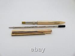 S. T. Dupont Classique Gold Plated Ballpoint Pen Box & Papers NOS Ref 45074 NOS
