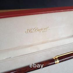 S. T. Dupont Classique Laque De Chine Brown With Gold Dust 18ct Nib Fountain Pen