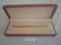 S. T. Dupont Classique Stylo Bille Gold Plated Ballpoint Pen