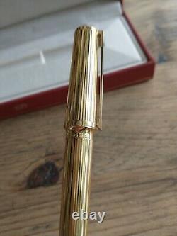 S T Dupont Gold Plated Rollerball Pen Original Box