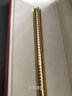 S. T. Dupont PARIS classic ballpoint pen, gold plated, original guarantee & box