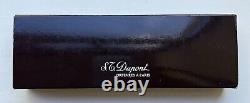 S. T. Dupont (Paris) Slim Black Lacquer + Gold Ballpoint Pen with Box Cert 61007Y
