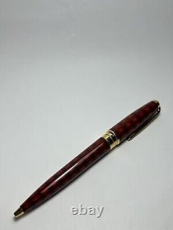 S. T. Pen Dupont Olympio Vertigo Lacquer of China Red Gold Ballpoint Pen
