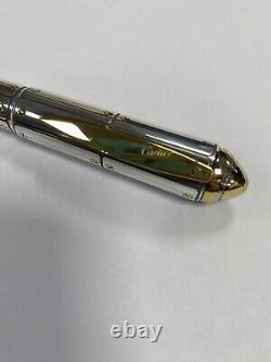 Santos De Cartier A Limited Edition Stainless Steel And Gold Fountain Pen 2005