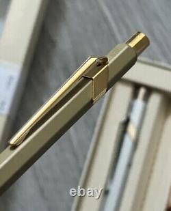 Set Of 3 Rare Ballpoint Pens Rolex Caran D'Ache Gold Rose Silver Made Swiss