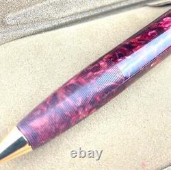 Sheaffer Balance II Ballpoint Pen Crimson Pink Glow GT USA 1990s