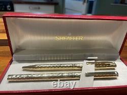 Sheaffer Gold Fountain and Ballpoint Pen Set