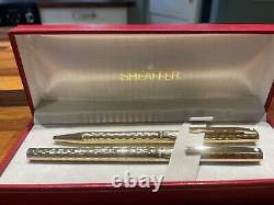 Sheaffer Gold Fountain and Ballpoint Pen Set