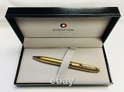Sheaffer Legacy Heritage Brushed Gold Plate Ballpoint Pen Made in Germany